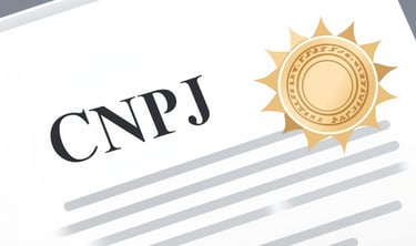 documento escrito "CNPJ"