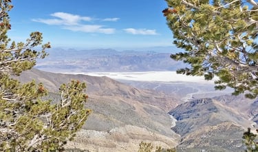Badwater Basin seen near Telescope Peak, Death Valley National Park, California