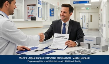 Zestlet Surgical lança programa de crédito de US$ 1 milhão para clínicas, distribuidores e hospitais