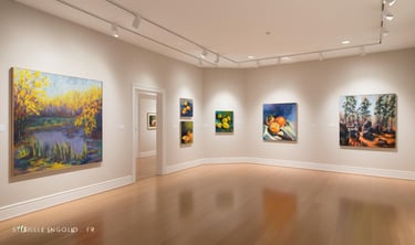 Galerie d'art Sybille Ingold forêt de Fontainebleau et natures mortes