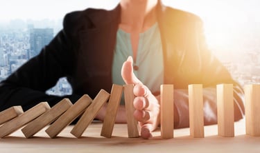 Business recovery concept illustration