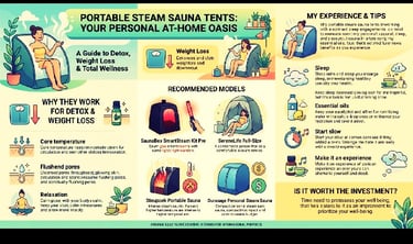 Best Portable Steam Sauna Tents for Home Detox and Weight Loss