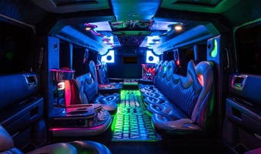 Hummer Limo luxury interior in NJ, MA, NY, CT and nearby areas