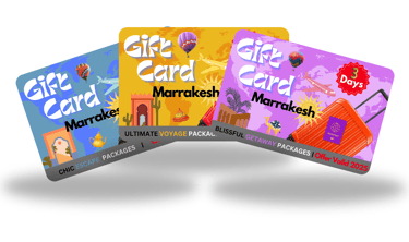 three different types of gift cards with a gift card