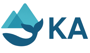  Wale tail over Mountains - KnowArgentina logo