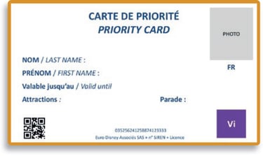 Tarjeta de Prioridad.