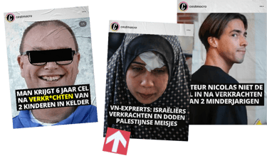 Berichtgeving van cestmocro met inconsistente censuur