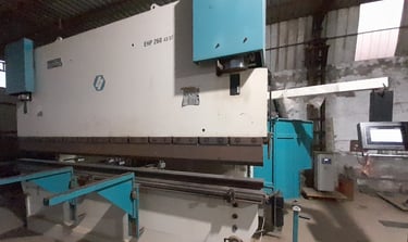 CNC bending machine used for forming trailer chassis and components with accuracy