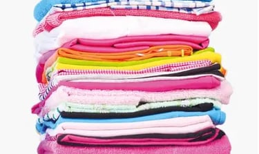 a stack of clothes ready to be repurposed