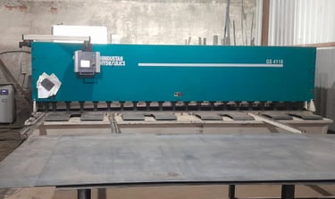 “CNC laser cutting machine precisely shaping trailer components at MS Engineering Works, Sonipat