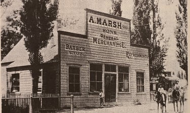 Albert Marsh built the a mercantile co-op in the early 1900s in Alpine Utah.