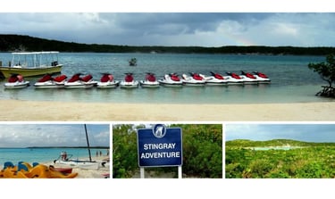 Passeios de jet ski e aventuras aquáticas em Half Moon Cay.