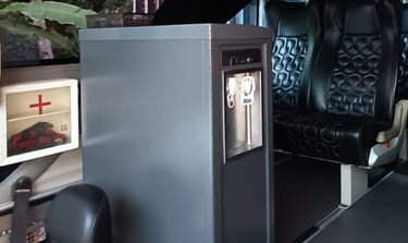 Fasilitas Dispenser di Sewa Bus Jogja