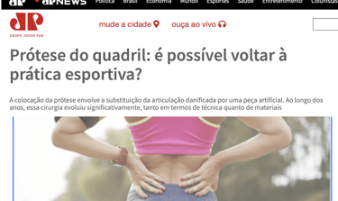 Materia dr thiago s busato jovem pan protese do quadril