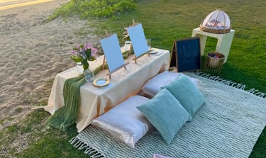 Oahu Proposal at Luxury Beach Picnic 