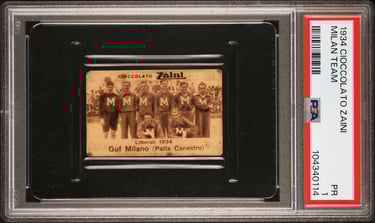 Rare Early Vintage Milan Basketball Pallacanestro Card