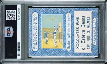 Rare Spanish Baraja Fantasia Sports Xocolates Fins d'esteve casas