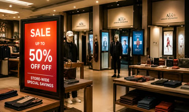 Retail printing solutions including packaging, stickers, signs and promotional products