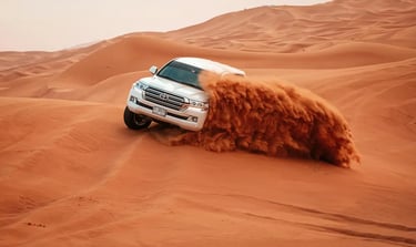 Private Dubai desert safari with private 4x4 dune bashing experience