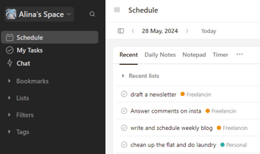 a screen shot of a calendar calendar schedule