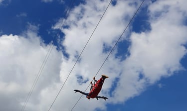Superman Zipline Construction SAM Zip Line Asia