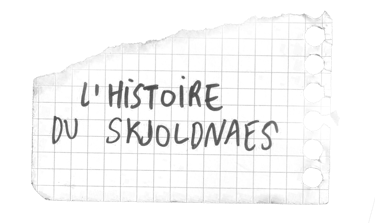 Morceau du journal de bord du du vieux gréement "le Skjoldnaes"
