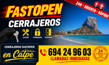 cerrajeros 24 horas en calpe fastopen