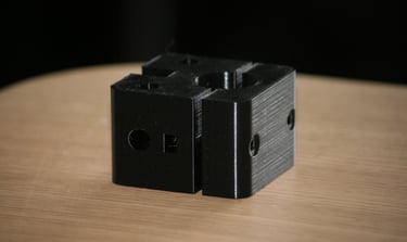 cube de fixation imprimé en 3D