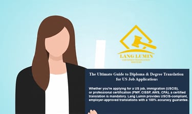 The Ultimate Guide to Diploma & Degree Translation for US Job Applications