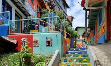 Escaliers colorés Guatapé