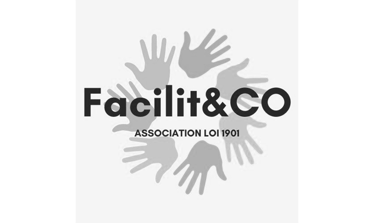 a logo for facilitt co