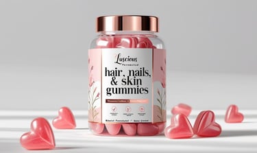 hair skin nails biotin gummies