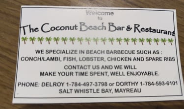 Visitenkarte Coconut Beach Bar