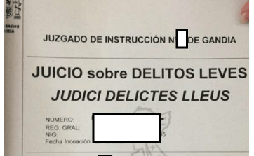 El juez califica como leve los delitos que se relatan en "Sin lealtad, la sangre solo es roja"