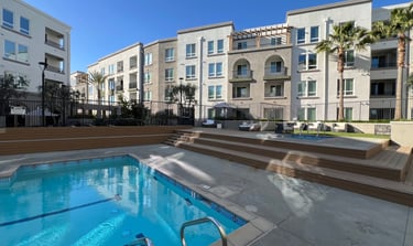 luxury apartment pool