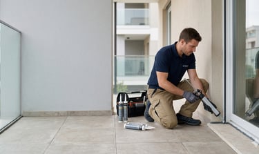 Reparación de filtración de agua en terraza o ventana de una vivienda