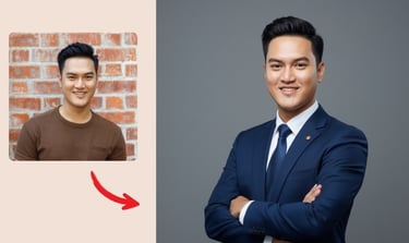 Các mẫu câu lệnh tạo ảnh profile cho nam giới phong cách doanh nhân và chuyên gia