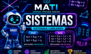 Matematic: Exercícios com sistemas lineares.