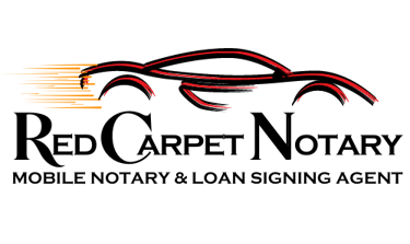 red carpet notary logo as vegas nv