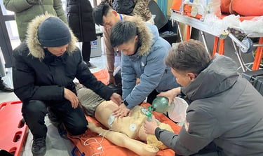 doctors practicing CPR