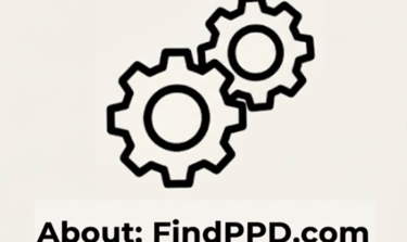 cogs with About: FindPPD.com text below it