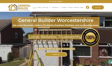 web design project for general builds in worcester