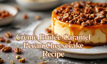 Crème Brûlée Caramel Pecan Cheesecake 