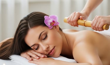 Massagem em Bambú