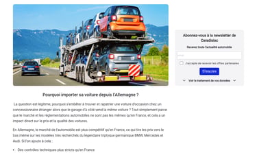 Grimal Freelance - Portfolio - Caradisiac