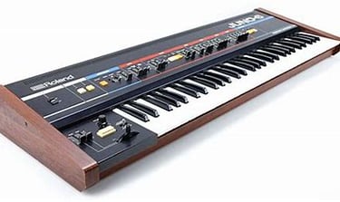 Roland Juno 6, Analogue poly synth with digitally controlled oscillators.