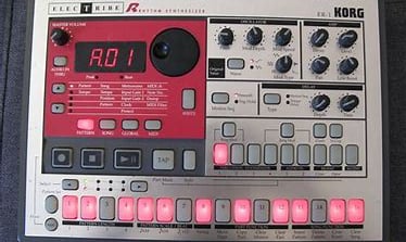 Korg Electribe er-1,  drum synthesizer / sequencer.