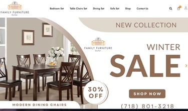 Family furniture outlet website