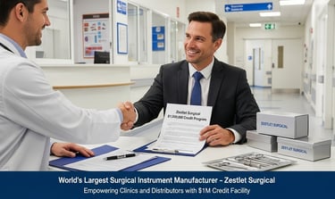 Zestlet Surgical lancia un programma di credito da 1 milione di dollari per cliniche, distributori e