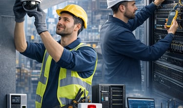 Kami siap pasang dan instalasi CCTV, Akses Door, Alarm System, Networking, IP PABX, Tools, dan Tray 